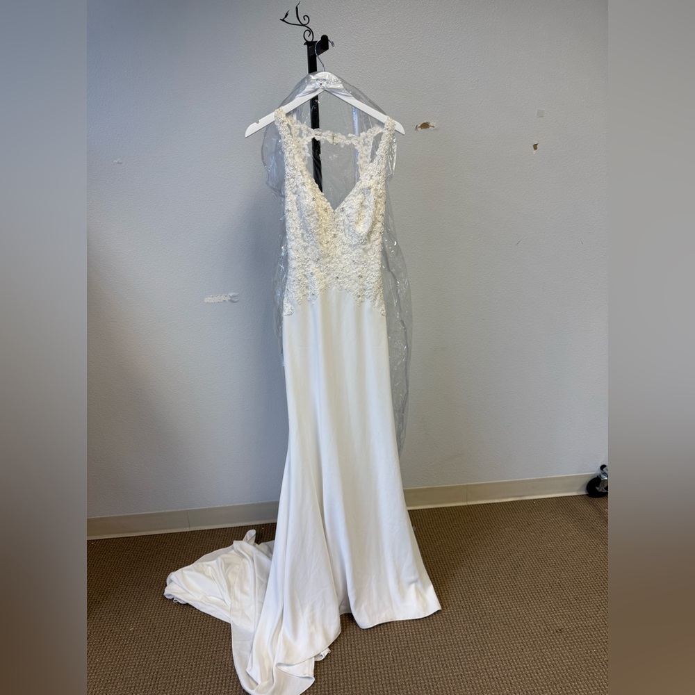Mori Lee White Bridal Gown with Lace 5508
